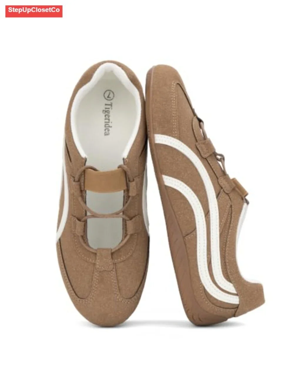 Women's Mary Jane Sneakers Fashion Tennis Shoes Lace-up Comfort